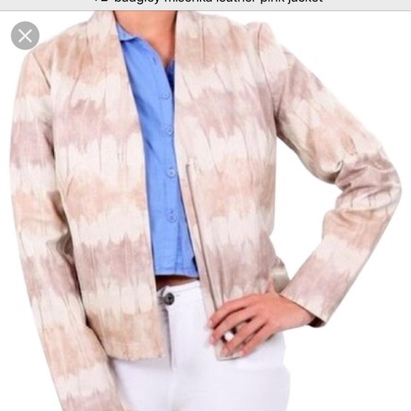 Nwot Bagdley Mischka leather jacket - Picture 2 of 5